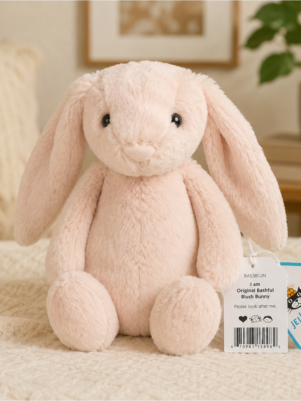 Jellycat Bashful Blush Bunny Plush BAS3BLUN-31cm